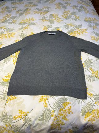 Jersey gris mujer Mango