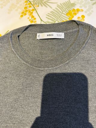 Jersey gris mujer Mango