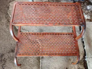 Escalera para caravana/móvil home color cobre .