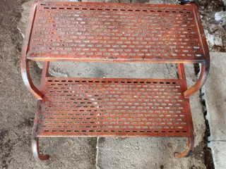 Escalera para caravana/móvil home color cobre .