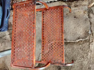 Escalera para caravana/móvil home color cobre .