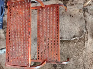 Escalera para caravana/móvil home color cobre .