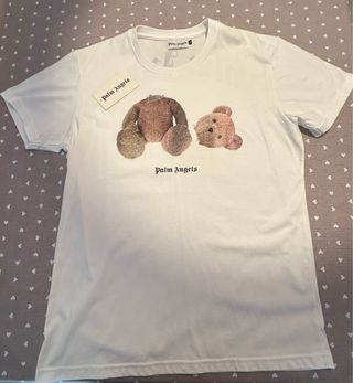 Camiseta Palm Angels Oso Roto Blanca