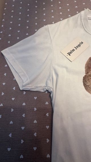 Camiseta Palm Angels Oso Roto Blanca