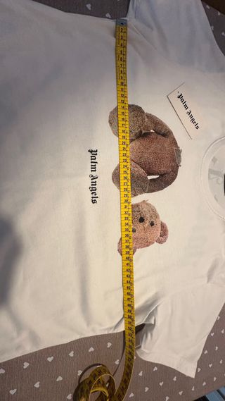Camiseta Palm Angels Oso Roto Blanca