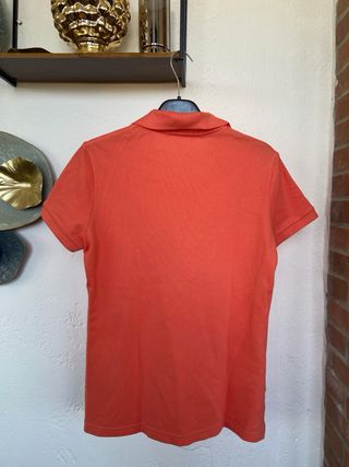 Polo Lacoste corallo donna