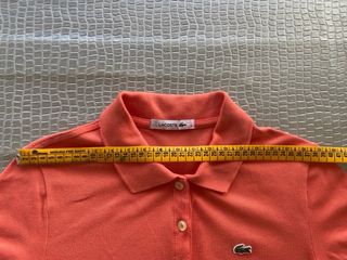 Polo Lacoste corallo donna