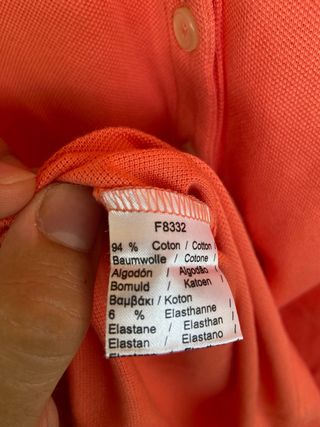 Polo Lacoste corallo donna