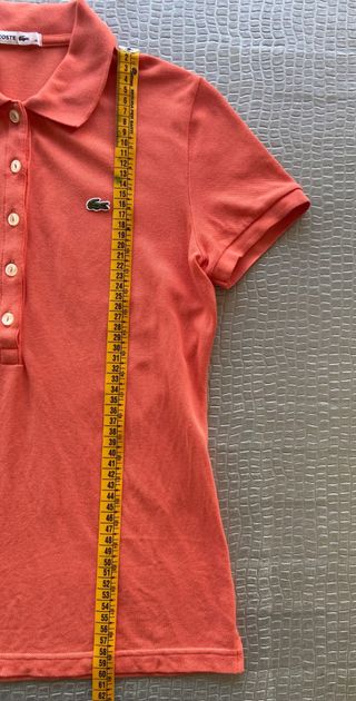 Polo Lacoste corallo donna