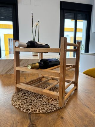 Botellero madera IKEA 9 botellas