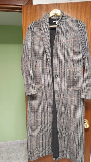 Abrigo cuadros Zara Trafaluc