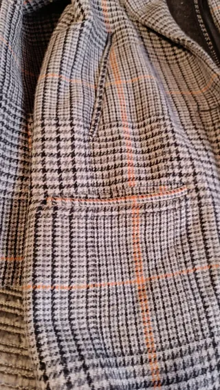 Abrigo cuadros Zara Trafaluc