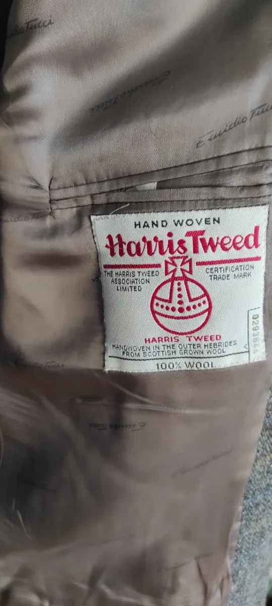 Chaqueta Harris Tweed Gris Hombre, Emidio Tucci