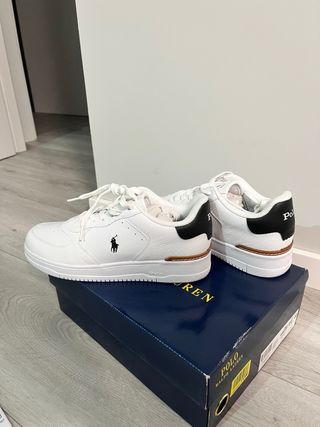 Zapatos Polo Ralph Lauren Blancos