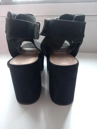 Sandalias plataforma negras talla 38