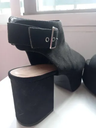 Sandalias plataforma negras talla 38