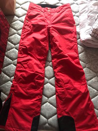 Pantalón de esquí rojo mujer