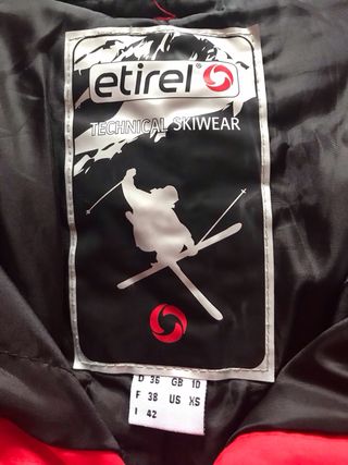 Pantalón de esquí rojo mujer