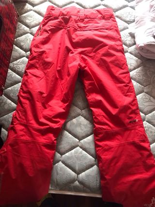 Pantalón de esquí rojo mujer