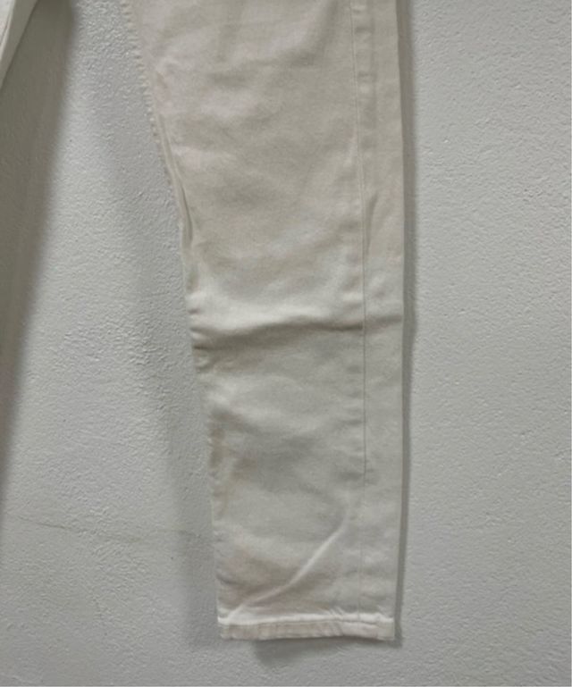 Pantalón Hombre Pull&Bear Talla M Blanco