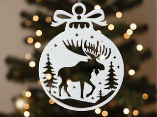 Decorazione Natalizia Renna Alberi