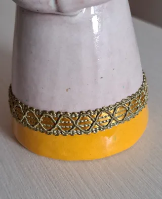 Figura cerámica vintage mujer