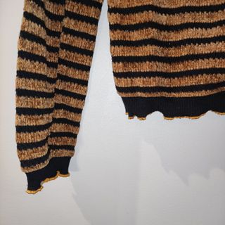 Jersey Zara Rayas Marrón y Negro