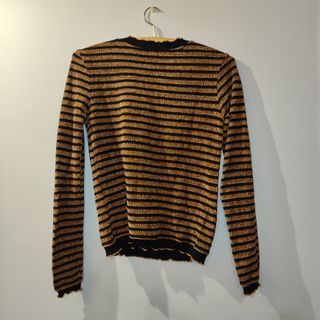 Jersey Zara Rayas Marrón y Negro