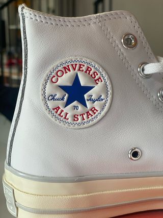 Converse All Star Cuero Blanco Nuevas