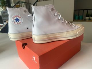 Converse All Star Cuero Blanco Nuevas