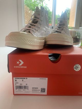 Converse All Star Cuero Blanco Nuevas