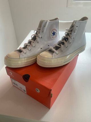 Converse All Star Cuero Blanco Nuevas