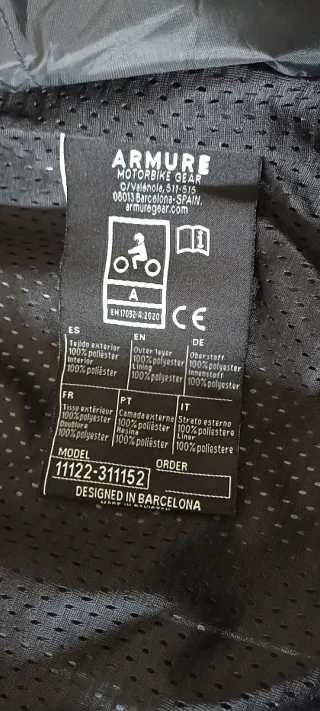 Chaqueta Moto ARMURE Verde Talla XL