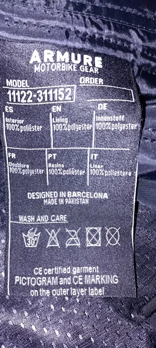 Chaqueta Moto ARMURE Verde Talla XL