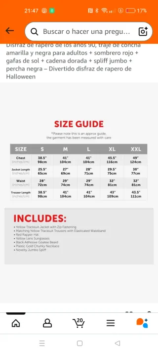 Disfraz rapero 90s I LOVE FANCY DRESS