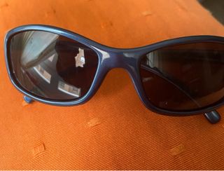 Gafas de sol unisex azul metálico óptica