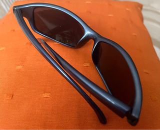 Gafas de sol unisex azul metálico óptica