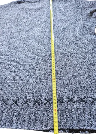 Maglione Fred Perry Uomo Grigio Patch Gomito