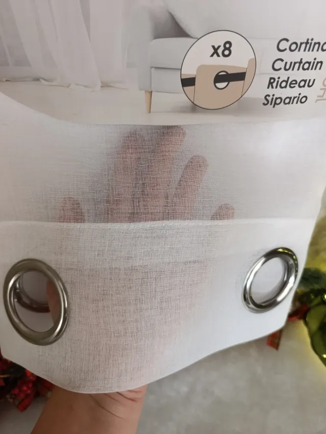 Cortina translúcida GIFTDECOR 140x260cm