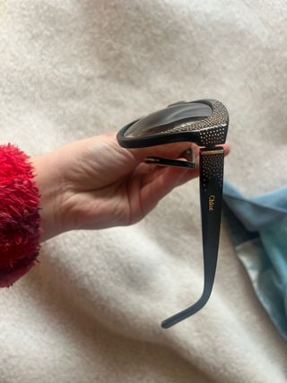 Gafas de sol Chloe vintage negras y doradas