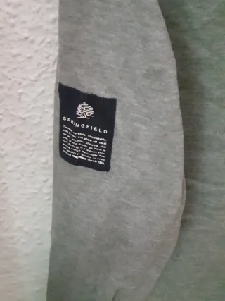 Sudadera Springfield Talla S Gris