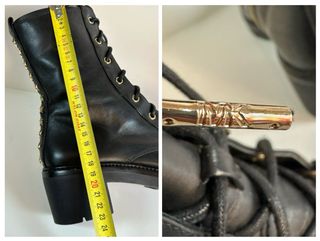 Botas Michael Kors Piel Negra con Estrellas Dorada