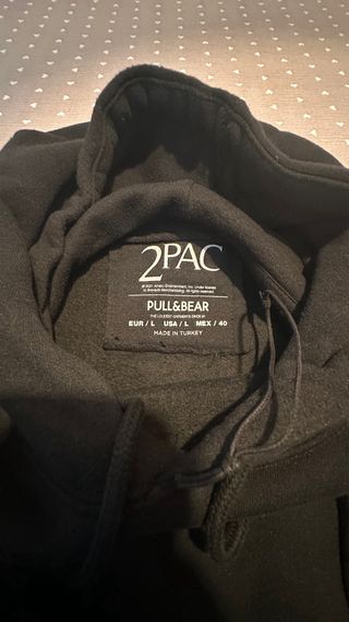 Sudadera Tupac Pull&Bear Negra