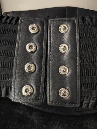 Cinturón Corsé Elástico Negro