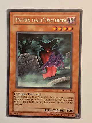 Carta Yugioh Paura Dall'Oscurità DR1-IT187