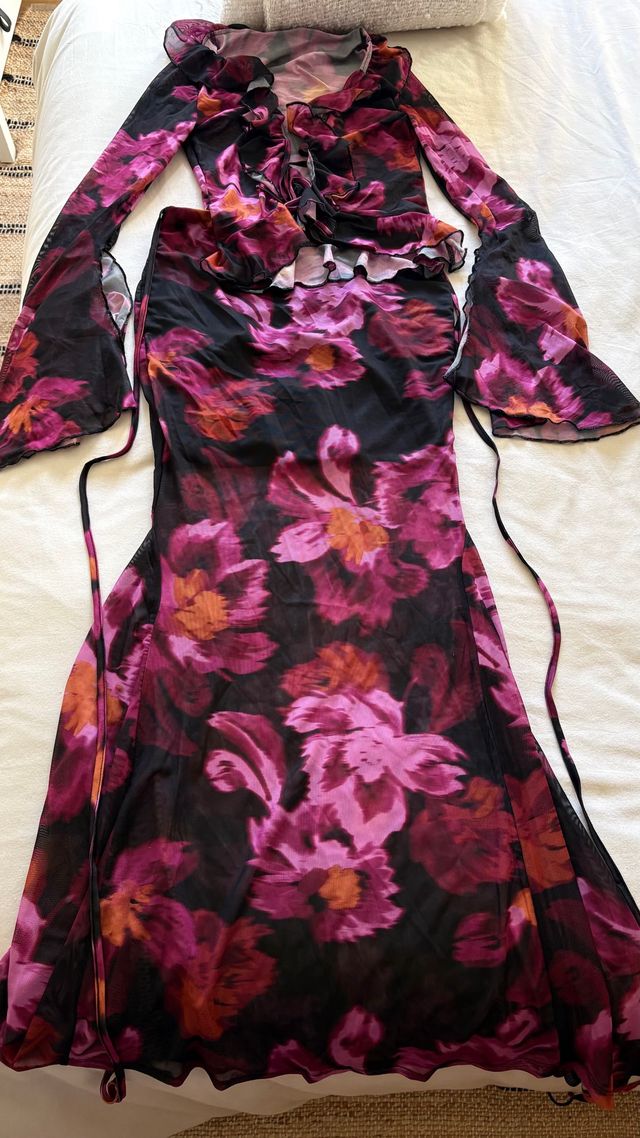 Conjunto floral mujer talla única