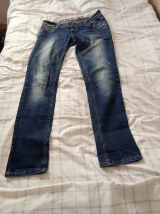 Pantalón vaquero mujer azul