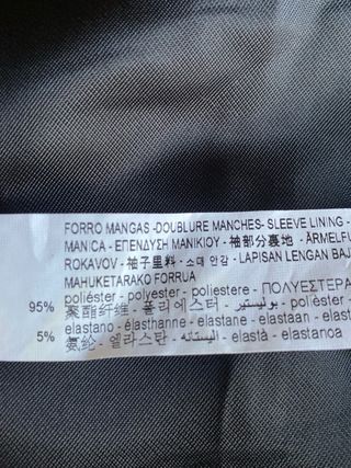 Chaqueta Cuadros Cropped Zara Talla S