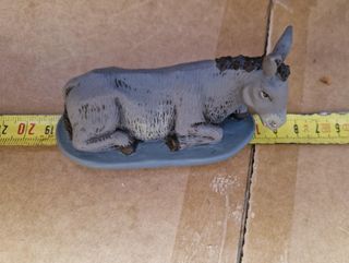 Burro de barro para belén