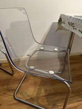 Juego de 6 Sillas Tobías Transparentes